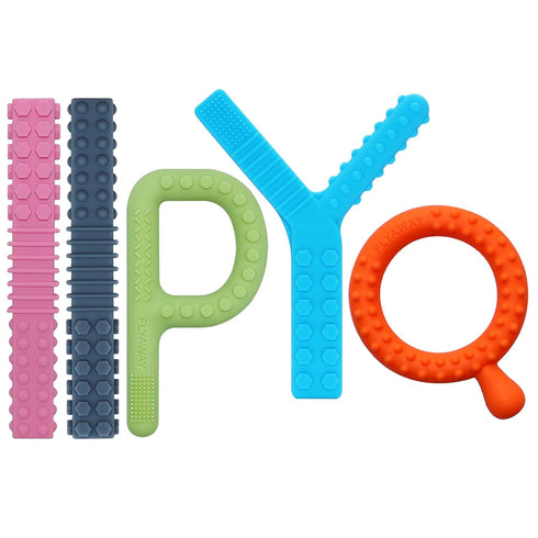 Sensory Toys for Kids with Autism, 5 Pack Autism Toys Silicone Baby Teething Toys for ADHD, Anxiety, SPD Chewing Biting Fidgeting, Teething Relief...