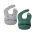 Tiny Twinkle Dinosaur Green Silicone Pocket Bib 2pk, 1 EA...