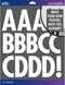 Sticko Alphabet Stickers, Regular X-Large, White Futura...