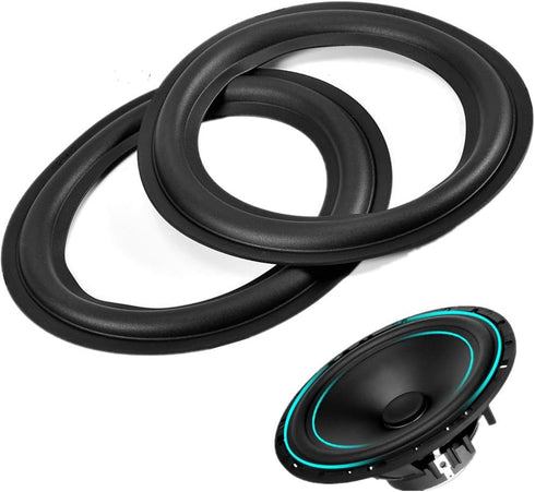 2pcs 6 inch Perforated Rubber Speaker Foam Edge Surround Rings Replacement Parts for Speaker Repair or DIY...