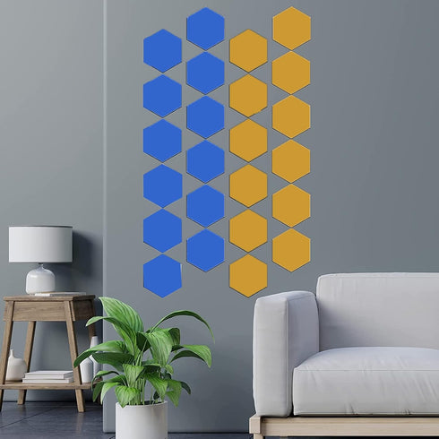 5pcs Reusable Painting Stencils,Plastic Art Craft Templates on Wood Wall Fabric Paper Home Décor DIY 4" to 12" (Hexagon)...