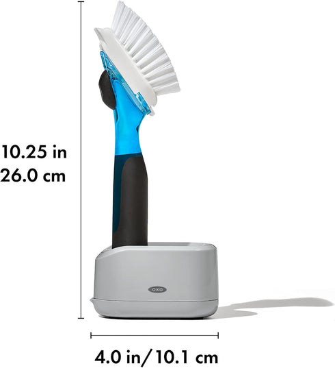 OXO NEW Good Grips Soap Dispensing Dish Brush Storage Set...