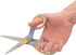 Westcott 8-Inch Titanium-Bonded Scissors with Adjustable Glide Feature for Office and Home - Gray/Yellow...