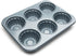 Fox Run Fluted Muffin Pan, 14 x 10.5 x 2 inches, Metallic...