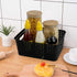 6-pack Black Woven Plastic Storage Baskets Organizing Bins...