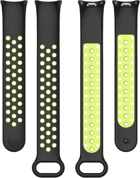 MOTONG Compatible with Xiaomi Mi Band 8 Replacement Band - TPU Replacement Wrist Band Strap Compatible with Xiaomi Mi Band 8(TPU Black + Grey)...