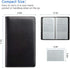 Sooez Leather Professional Business Card Book Holder Organizer, 240 Card Capacity PU Name Card Credit Cards Booklet (Purple)...