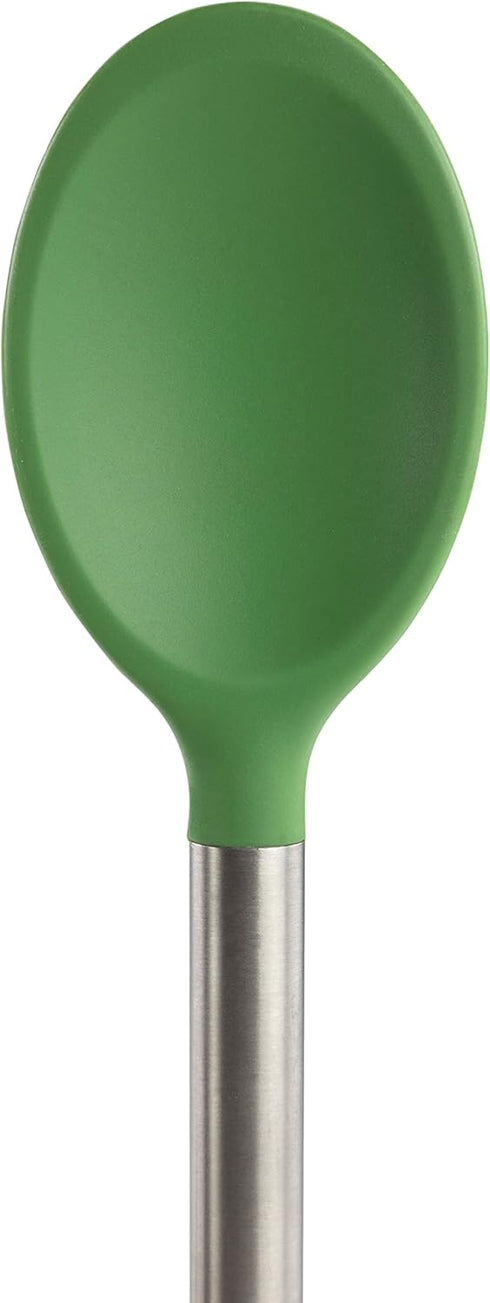 Tovolo Silicone Mixing Spoon With Stainless Steel Handle, Scratch-Resistant & Heat-Resistant Stirring Spoons, Kitchen Utensil Safe for Nonstick Co...