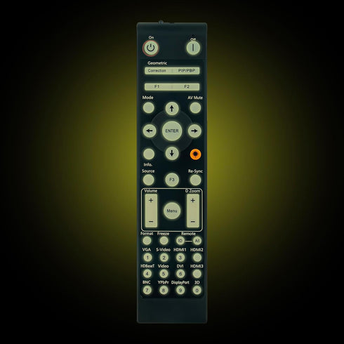 AULCMEET BR-3075W New Replacement Remote Control Compatible with Optoma Projectors ZH606-W ZK507 ZU406 4K500 GT1090HDR HZ39HDR ZH406 ZH406ST ZH420...