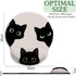 Cat Mouse Pad, Funny Ergonomic Mousepad with Wrist Rest, Gaming Mouse Pad Wrist Support with Non-Slip Pain Relief PU Base, Black Cat Mouse Pads fo...