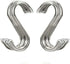 20 Pack 3.4" S Shaped Hooks Stainless Steel Metal Hangers Hanging Hooks for Kitchen, Work Shop, Bathroom, Garden...