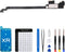 for iPhone XR Earpiece Front Speaker Replacement Repair 6.1" OEM Ear Module with Ambient Light Sensor Proximity Sensor Flex Cable Connector Fix To...
