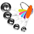 Fsdifly-Stainless Steel Measuring Spoons 5 Piece Stackable Set - Measuring Set for Cooking and Bakin (A)...