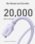 Anker USB-C to Lightning Cable, 541 Cable (Lilac Purple, 3ft), MFi Certified, Bio-Based Fast Charging Cable for iPhone 14 14pro 14pro Max 13 13 Pr...