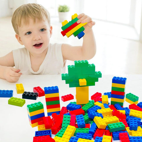 120Pieces Classic Building Bricks Blocks Toy Set 2x4 MOC Building Basic Bricks Parts and Pieces Compatible with Major Brands STEM Creative Constru...
