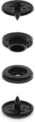 Dritz Plastic Snaps, Round, Black, Size 20 12-Count...
