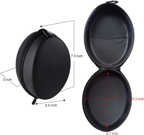 Hard Travel Headphones Case for Beats Solo 3, Solo 4, Solo2, Solo Pro, Studio 3, iJoy, MPOW 059, Skullcandy Crusher Evo, Elecder i39, Foldable Blu...