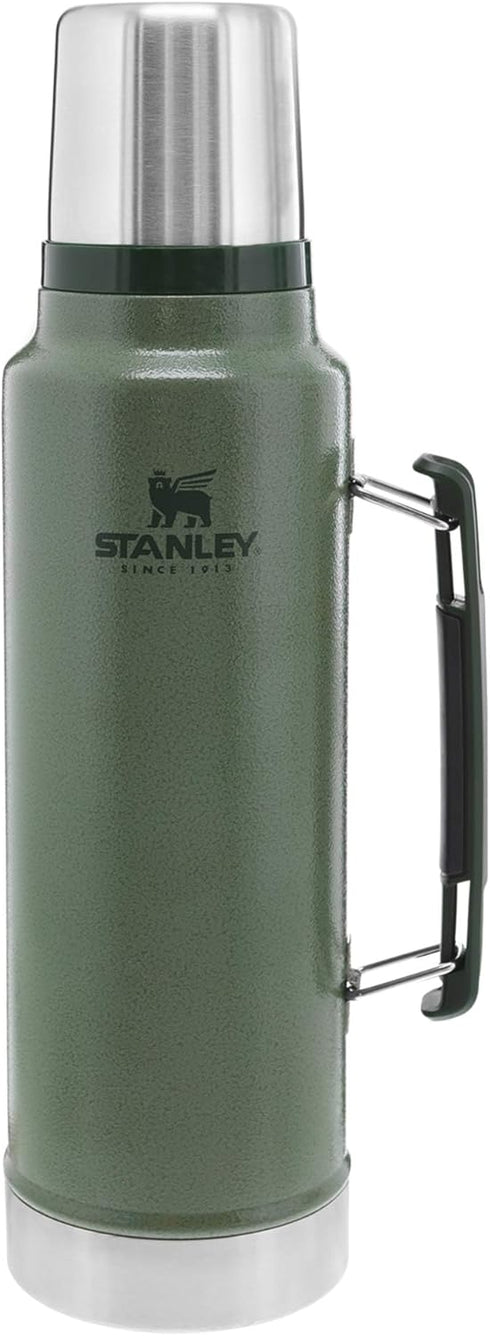 Stanley Classic Legendary Vacuum Bottle 1.5 qt | Wide Mouth with Leakproof Cup Lid | Keep Drinks Hot or Cold | Packable for Travel | Insulated Sta...
