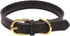 Basic Classic Padded Leather Pet Collars for Cats Puppy Small Medium Dogs (Large, Black)...