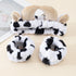 3 PCS Spa Headband Cow Print Ears for Face Washing, Cute Cow Plush Wash Face Elastic Headbands Women Girls Makeup Skincare Bath Head Wrap Kids Cos...