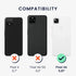 kwmobile Case Compatible with Google Pixel 4a Case - TPU Silicone Phone Cover with Soft Finish - Arctic Night...