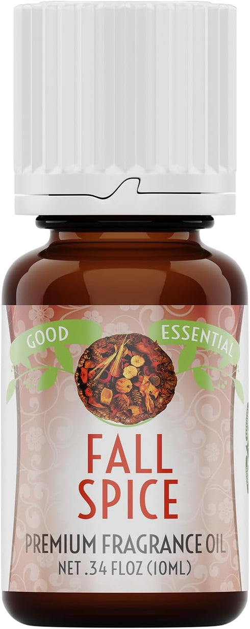 Good Essential - Professional Fall Spice Fragrance Oil 10ml for Diffuser, Candles, Soaps, Lotions, Perfume 0.33 fl oz - Diffuser Oil Fall Scents -...