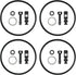 4PCS Engine Oil Filter with Seals Replaces 26350-2M000 Compatible With Hyundai Accent 2020-2022 Compatible With Elantra Compatible With Kona Compa...