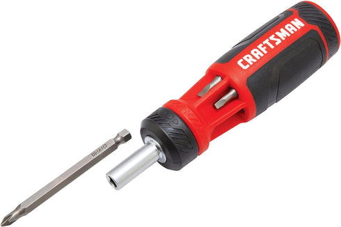 CRAFTSMAN Ratcheting Screwdriver, Push-n-Pick Set, 7 Piece (CMHT68131)...