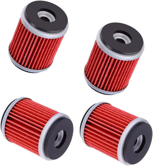 6-PACK Oil Filter Oil Filters Replacement Fit for Yamaha YZ250 XT250 YBR250 YFZ450 YFZ450R YFZ450W YFZ450X YFZ459R YZ250F YZ450F WR250F WR250R WR4...