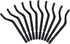 Antrader Deburring Tool Kit, 10pcs Rotary Deburr Blades Set Without Handle Deburring Blades Rotary Deburr Blades Set for Metal Plastic Wood...