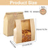 10 Pack Large Paper Bread Bags for Homemade Sourdough Loaves Bread Bags with Window for Homemade Bread Gift Giving, Sourdough Bread Packaging Stor...