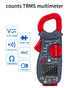 2000 Counts Digital Multimeter, AC/DC Current, AC/DC Voltage, Resistance, Continuity Test, Diode, NCV, Frequency (Clamp Meter)...