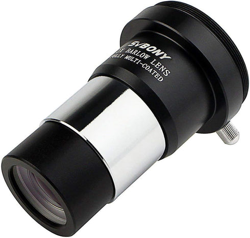 SVBONY Barlow Lens 2X, 1.25 inch Barlow Lens with Multi Coated Broadband Green Film, Telescope Accessories with M42 Thread for Telescope Eyepiece...