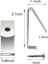 NACETURE 12 Pack Stainless Steel Plant Hangers Flower Pot Clips - Outdoor Wall Hook Metal Plant Stand Holds 5" to 8" Standard Flower Pot...