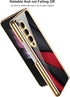 SHIEID Z Fold 4 Case, Galaxy Z Fold 4 Case Ultra-Thin Tempered Glass Phone Case Protective Cover for Samsung Galaxy Z Fold 4 Fashion Electroplated...