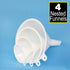 Plastic Funnel for Automotive Use - Kitchen Funnels for Filling Bottles, Jars, Containers or Lab Use - Oil Funnel for Gas, Car Oil, Lubricants and...