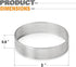 FANGSUN Tart Ring, Perforated Tart Rings for Baking, Stainless Steel Nonstick Round Cake Ring, Metal Pastry Mold for French Dessert, Small Fruit T...
