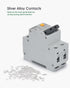 Ground Fault Circuit Breaker, 10 Amp 120V AC DIN Rail Mount Residual Current Circuit Breaker, Thermal-Magnetic Trip, Earth-leakage Protection Circ...