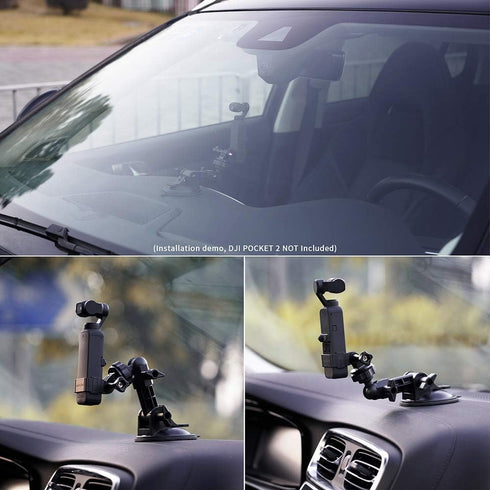 Suction Cup Compatible for DJI Pocket 2, Car Windshield Window Vehicle Boat Camera Holder for DJI Pocket 2 Suction Cup Mount Windshield Mount......