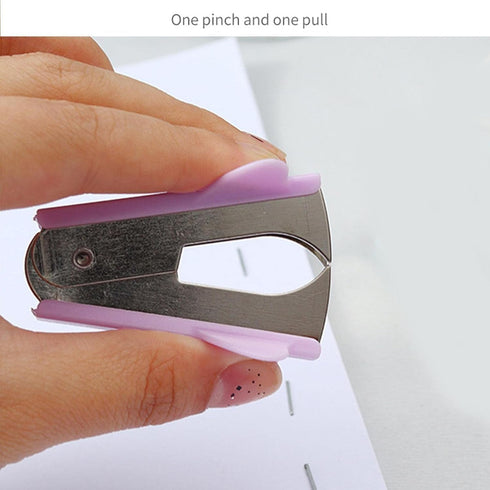 Purple Stapler Puller,Stapler Removals Remover - Staple Puller Tool with Non-Slip Grip Wear-Resistant Supplies for School,Teachers, Students,and H...