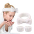 3 Pack Spa Headband and Wrist Washband Face Wash Set,Reusable Soft Makeup Headband Fleece Skincare Headbands for Washing Face Shower (White)...