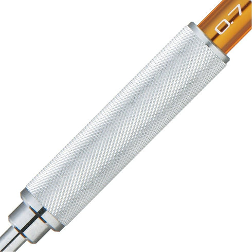 Uni M71010.26 Shift Pipe Lock Drafting 0.7mm Pencil, Silver Body with Orange Accent (M71010.26)...