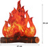 Boao 6 Set Fake Fire Fake Flame Camping Decoration 3D Cardboard Campfire Centerpiece Artificial Flames Campfire Party Decoration for Camp Bachelor...