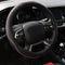 Microfiber Leather Steering Wheel Cover Anti-Slip Matte Finish Auto Car Wheel Cover Universal 15 Inch Wheel Cover for Car Embossing Pattern (Pink ...
