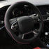 Microfiber Leather Steering Wheel Cover Anti-Slip Matte Finish Auto Car Wheel Cover Universal 15 Inch Wheel Cover for Car Embossing Pattern (Pink ...