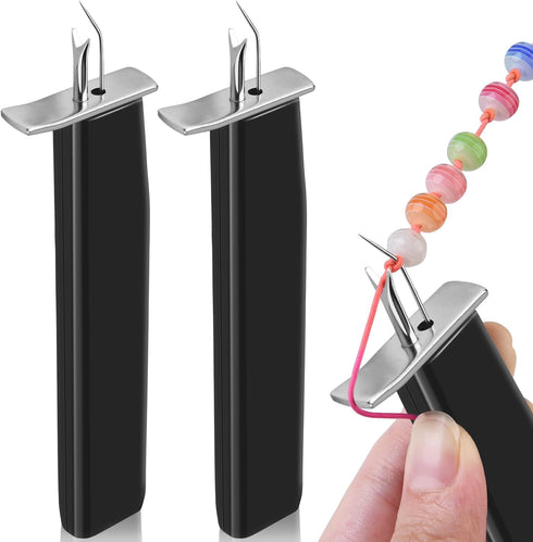 WXJ13 2 Pieces Jewelry Bead Knotting Tool for Create The Secure Knots, Pearl Jewelry Making Tool Professional Bead Knotting Tool for Jewelry Makin...