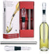 Wine Chiller Ice Red Wine Bottle Stainless Steel Cooler Chiller Stick Container Freezer 3 in 1 with Aerator and Pourer Wine Accessory (2)...