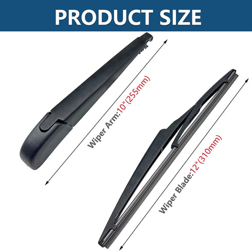 Rear Windshield Wiper Blade Arm Set for Lexus NX200T 2015-2017/ Lexus NX300 2018-2020 / Lexus NX300H 2015-2020/ Land Rover Discovery Sport 2015-20...