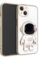 COOWEEK 6D Plating Astronaut Hidden Stand Case Cover for iPhone 13,Cute Phone Case with Camera Lens Protector Cover,Purple,6.1 Inch......