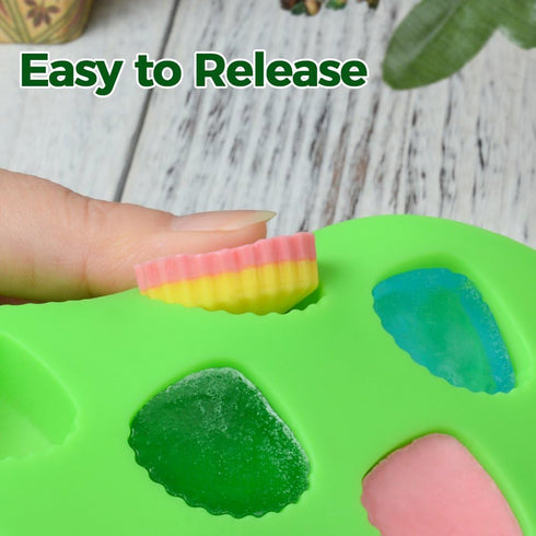 Chocolate Molds Gummy Molds Silicone - Candy Mold and Silicone Ice Cube Tray Nonstick Including Hearts, Stars, Shells...
